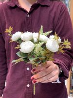 گل مصنوعی طرح پیونی مینیمال | Minimalist artificial flower - Peony design - تصویر 9