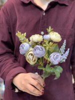 گل مصنوعی طرح پیونی مینیمال | Minimalist artificial flower - Peony design - تصویر 5