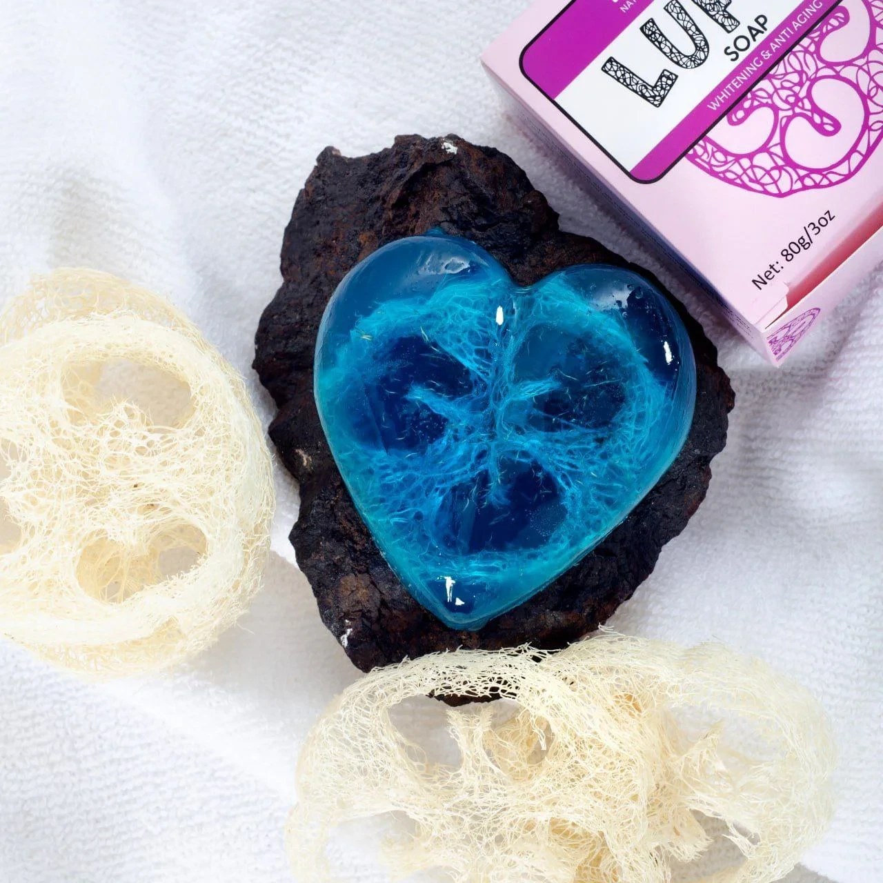 zdxVgM8BX5D7iLaa صابون لایه بردار لوفا | Loofah exfoliating soap - تصویر 1