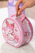 قلک فلزی رمزی گرد طرح ملودی| Round metal-lock piggy bank with Melody design - تصویر 7