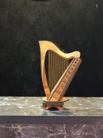 ماکت مینیاتوری چوبی ساز چنگ |Miniature Wooden Harp Model - تصویر 4