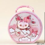 قلک فلزی رمزی گرد طرح ملودی| Round metal-lock piggy bank with Melody design