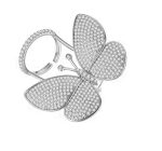انگشتر طرح پروانه متحرک فری سایز | Adjustable-size ring with a moving butterfly design
