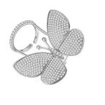 انگشتر طرح پروانه متحرک فری سایز | Adjustable-size ring with a moving butterfly design